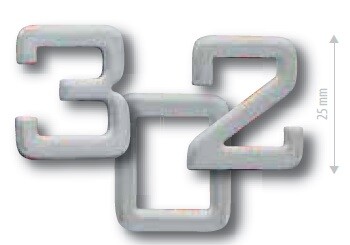 Nalepovacie domové číslice COBRA 25 mm (NEREZ)