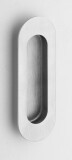 Mušle pre posuvné dvere ROSTEX oválna 120x40 mm (NEREZ MAT) - ROSTEX Nerez mat