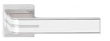 Dverové kovanie TWIN TURN HX8505 HR (CH) - s bielou výplní - Twin CH (chróm lesklý)