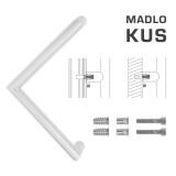 DVERNÉ MADLO MP kód K14 Ø 30 mm SP - ks (WS - Biela matná) - MP WS (biela mat)