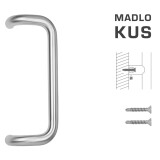 DVERNÉ MADLO MP kód K38 Ø 32 mm ST - ks (BN - Brúsená nerez) - MP BN (brúsená nerez)