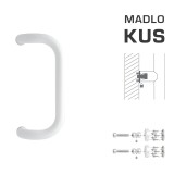 DVERNÉ MADLO MP M2 WA/BD-DREVO - ks (Biela lesklá RAL 9016) - MP BIELA