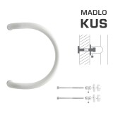 DVERNÉ MADLO M1 WA/C-DHP - ks (Biela lesklá RAL 9016) - MP Bílá lesklá