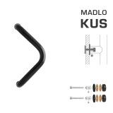 DVERNÉ MADLO MP M6 WA/SK-SKLO - ks (Čierna RAL 9005) - MP Čierna