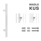 DVERNÉ MADLO MP kód K41S 40x10 mm SP - ks (WS - Biela matná) - MP WS (biela mat)