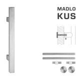 DVERNÉ MADLO MP kód K31 25x25 mm UN - ks (BN - Brúsená nerez) - MP BN (brúsená nerez)