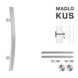 DVERNÉ MADLO MP kód K41C 40x10 mm UN - ks (BN - Brúsená nerez) - MP BN (brúsená nerez)