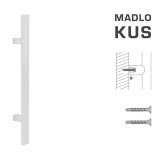 DVERNÉ MADLO MP kód K41S 40x10 mm ST - ks (WS - Biela matná) - MP WS (biela mat)