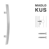 DVERNÉ MADLO MP kód K41C 40x10 mm ST - ks (BN - Brúsená nerez) - MP BN (brúsená nerez)