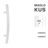DVERNÉ MADLO MP kód K41C 40x10 mm ST - ks (WS - Biela matná) - MP WS (biela mat)