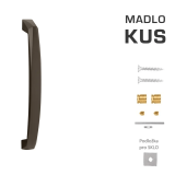 Dverné madlo MP CRYSTAL (Hnedá matná) - MP Hnedá