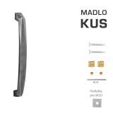 Dverné madlo MP CRYSTAL (Sivá matná) - MP šedá