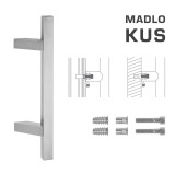 DVERNÉ MADLO MP kód K31Z 25x25 mm SP - ks (BN - Brúsená nerez) - MP BN (brúsená nerez)
