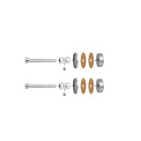 MP Spojovací materiál WA/CS ks SKLO (Strieborná) - MP Strieborná