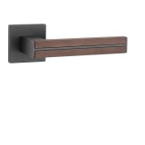 Dverové kovanie MP AS - IMPERATA - HR 7S (BS - Čierna matná / drevo santal) - MP černá matná/dřevo santal