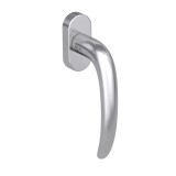 Kľučka na eurookná MP GK - DK - ULMER - R (BN - Brúsená nerez) - MP BN (brúsená nerez)