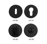 Dverná rozeta MP TI - R 5S (BS - Čierna matná) - MP BS (čierna mat)