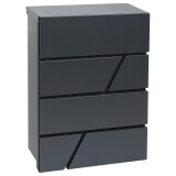 Poštová schránka RICHTER BK.524.AM (antracit matný) - RICHTER antracit matná