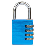 Hliníkový kódový visiaci zámok Richter RV.12002.40.MOD - Richter modrá