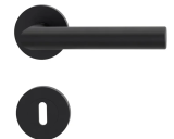 Dverové kovanie MP Lucia Profesional R (BS - Čierna matná) - MP BS (čierna mat)