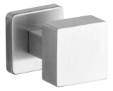 Gombík so štvorcovým štítom ROSTEX DESIGN/H (nerez) - ROSTEX Nerez mat