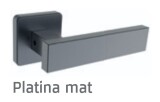 Dverové kovanie ROSTEX CASTELO/H (PLATINA NEREZ) - Rostex Platina mat