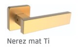 Dverové kovanie ROSTEX CASTELO/H (NEREZ MAT TITAN) - ROSTEX Nerez mat Ti