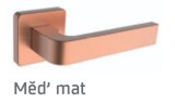 Dverové kovanie ROSTEX DANTE/H s čapmi (MED MAT) - ROSTEX Měď mat