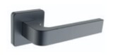 Dverové kovanie ROSTEX DANTE/H s čapmi (PLATINA MAT) - Rostex Platina mat