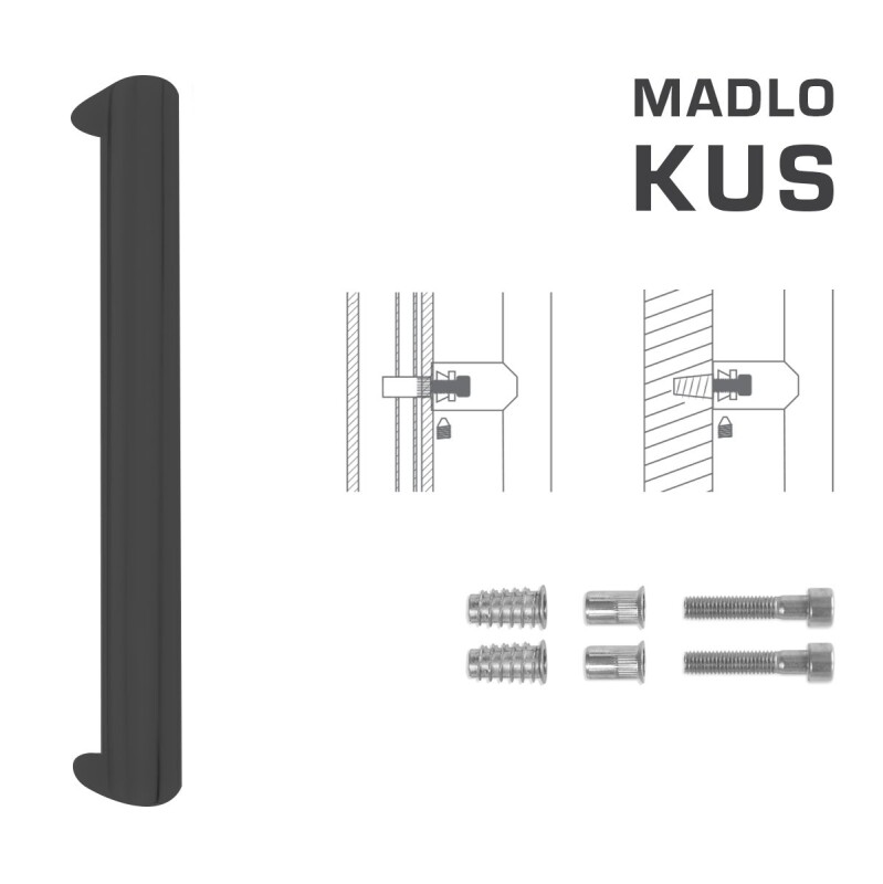 MP FT - MADLO kód K40 40x20 mm SP (BS - Čierna matná) - ks