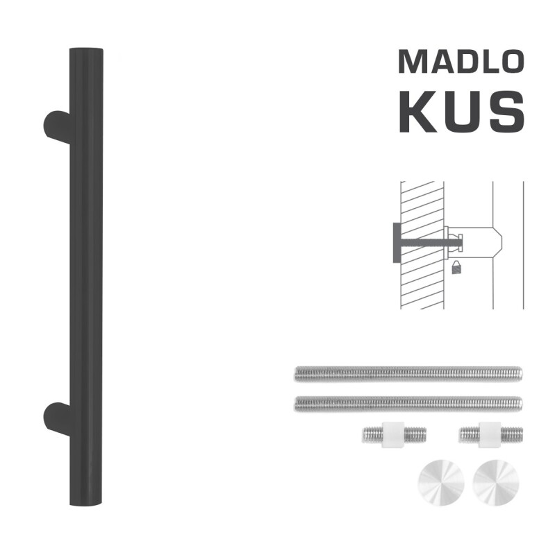 DVERNÉ MADLO MP kód K00 Ø 35 mm UN - ks (BS - Čierna matná)