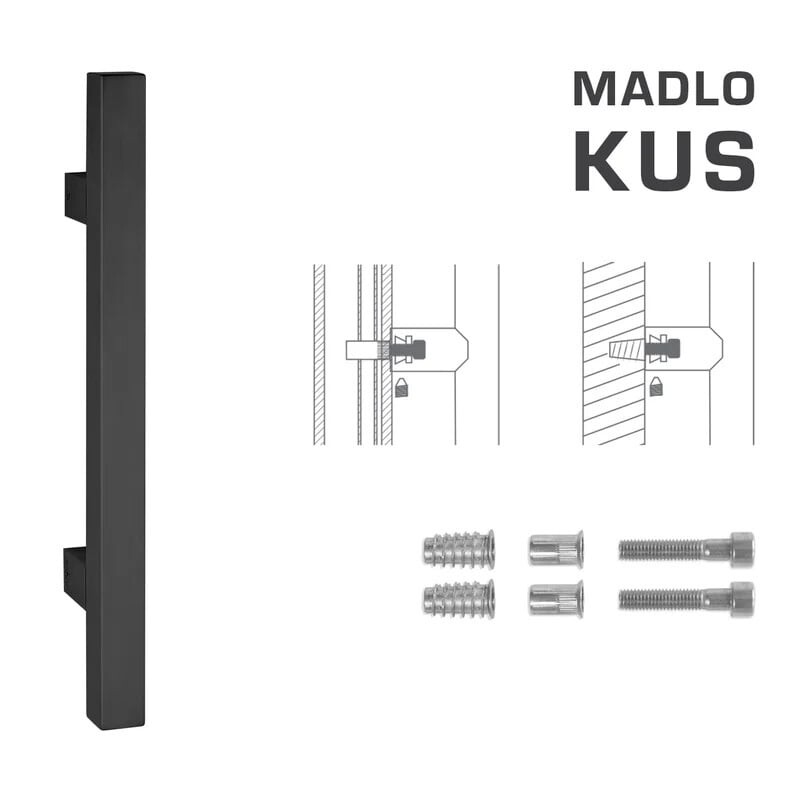 DVERNÉ MADLO MP kód K31 25x25 mm SP - ks (BS - Čierna matná)