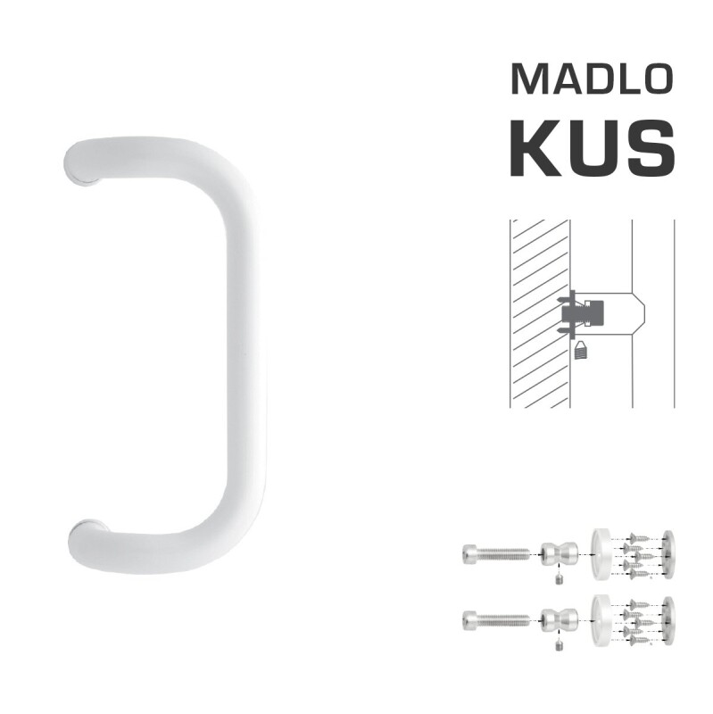 DVERNÉ MADLO MP M2 WA/BD-DREVO - ks (Biela lesklá RAL 9016)