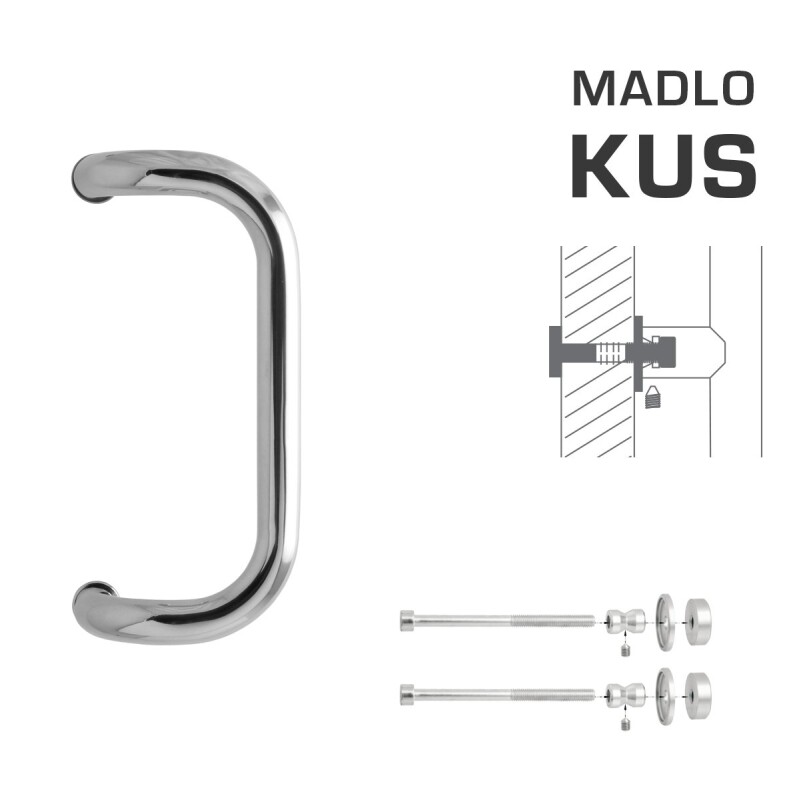 DVERNÉ MADLO MP M2 WA/C-DHP - ks (LN - Leštená nerez)