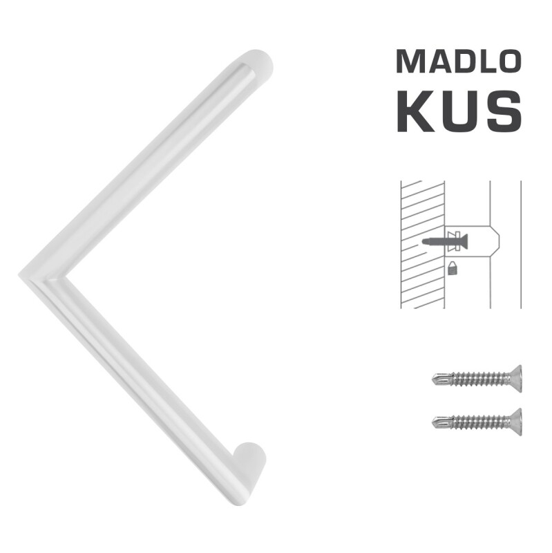 DVERNÉ MADLO MP kód K14 Ø 30 mm ST - ks (WS - Biela matná)