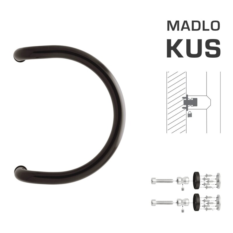 DVERNÉ MADLO MP M1 WA/BD-DREVO - ks (Hnedá RAL 8019)