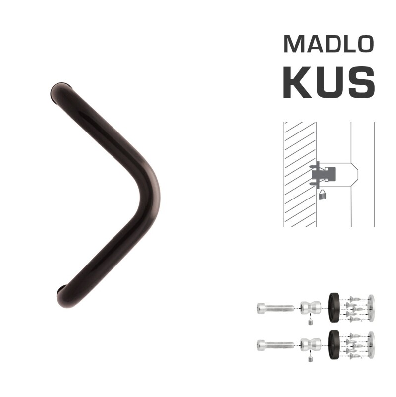 DVERNÉ MADLO MP M6 WA/BD-DREVO - ks (Čierna RAL 9005)