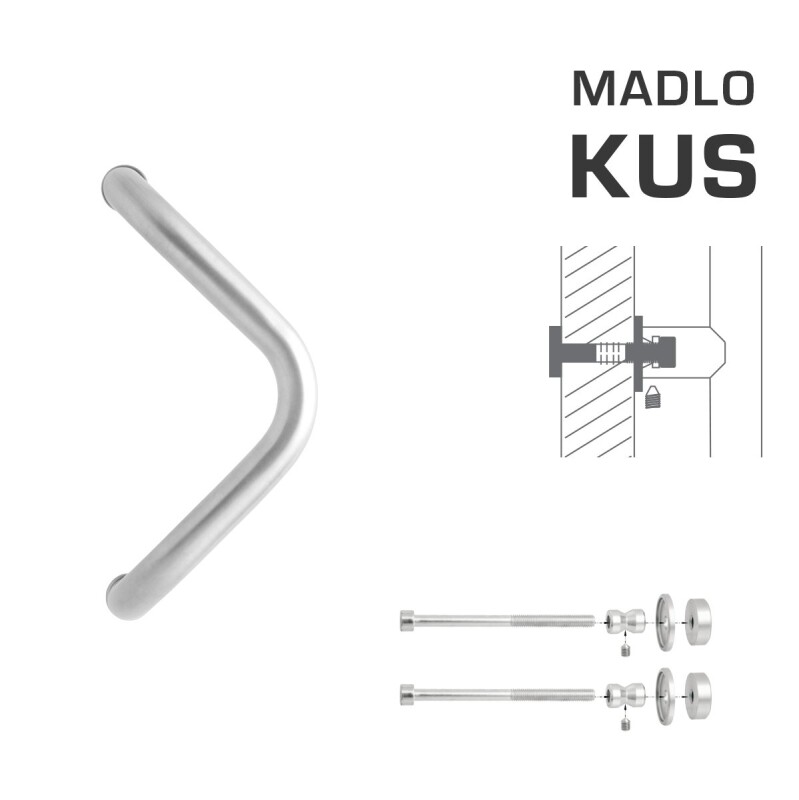 DVERNÉ MADLO MP M6 WA/C-DHP - ks (BN - Brúsená nerez)