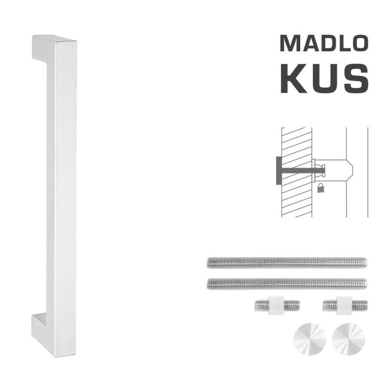 DVERNÉ MADLO MP kód K02K 25x25 mm UN - ks (WS - Biela matná)