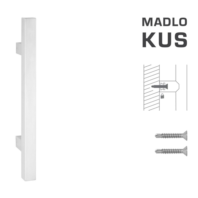 DVERNÉ MADLO MP kód K31 25x25 mm ST - ks (WS - Biela matná)