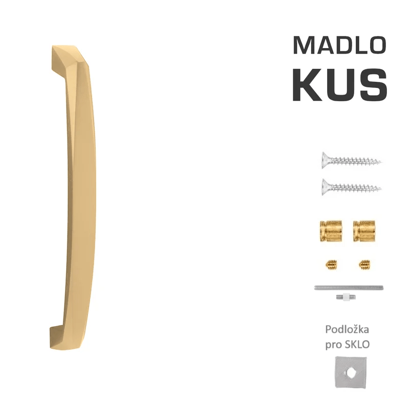 Dverné madlo MP CRYSTAL (OLS - Mosadz brúsená)