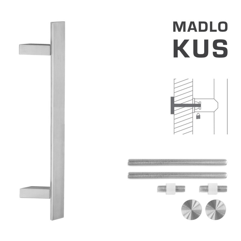 DVERNÉ MADLO MP kód K41Z 40x10 mm UN - ks (BN - Brúsená nerez)