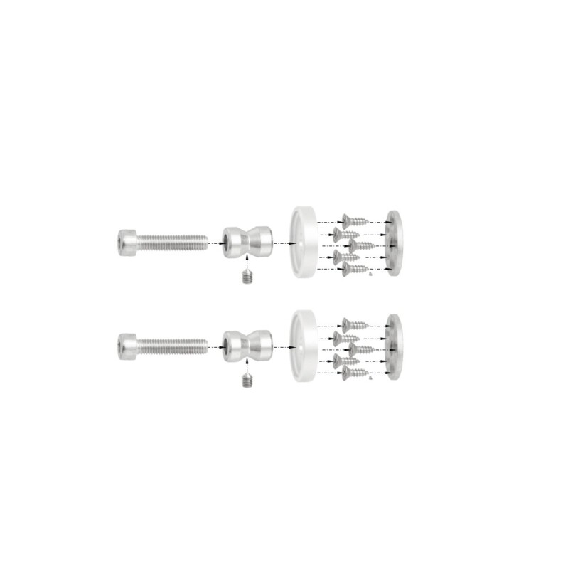 MP Spojovací materiál WA/B ks DREVO (Biela lesklá)