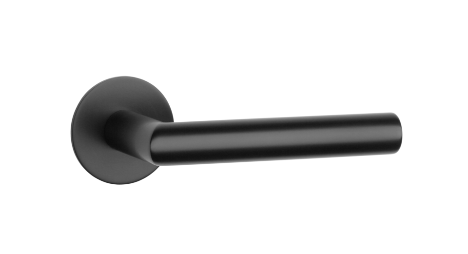 Dverové kovanie MP SH - OVAL - R 1750 3SM (BS - Čierna matná)