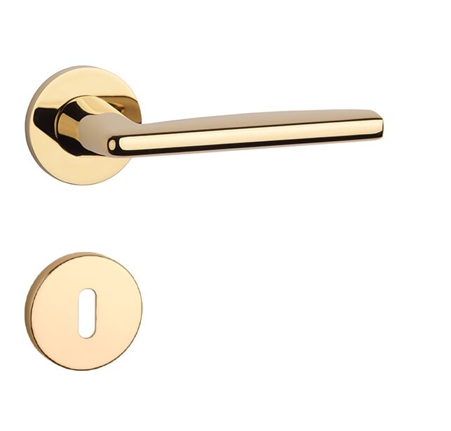 Dverové kovanie MP AT - LUNA - R 7S (GOLD PVD - Lesklá zlatá PVD)