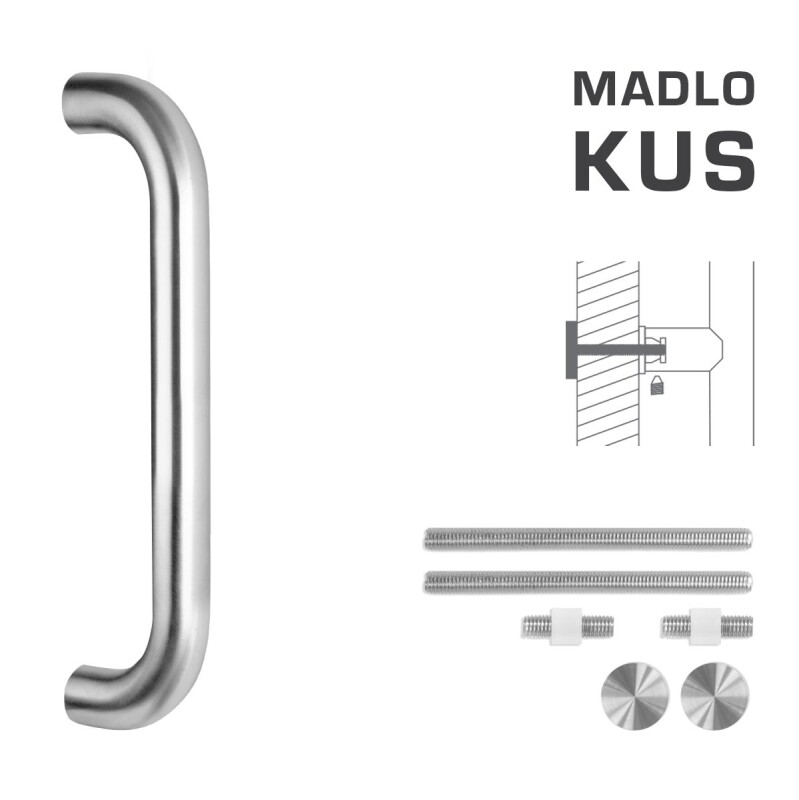 Dverné madlo MP FT - K01 Ø 30 mm UN - ks (BN - Brúsená nerez)
