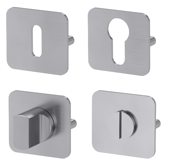 Dverná rozeta ku kľučke MP GK - ONE - HR (BN - Brúsená nerez)