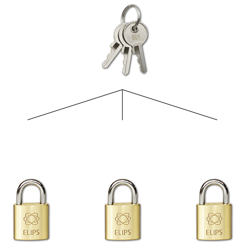 Visiaci zámok na spoločný uzáver SU RICHTER RV.ELIPS.20.SU1