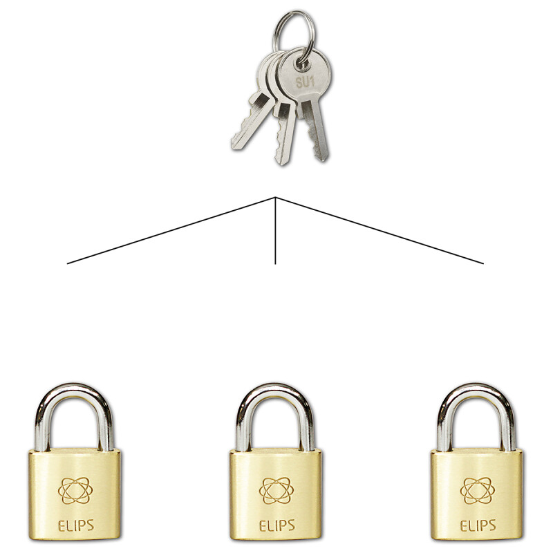 Visiaci zámok na spoločný uzáver - SU RICHTER RV.ELIPS.25.SU1