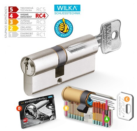Cylindrická bezpečnostná ACT WILKA RC4